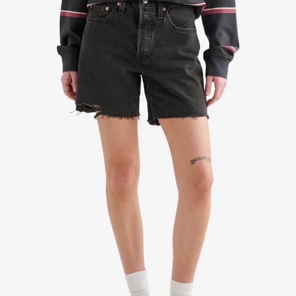 Levi's Women's Black Denim Shorts - size W23